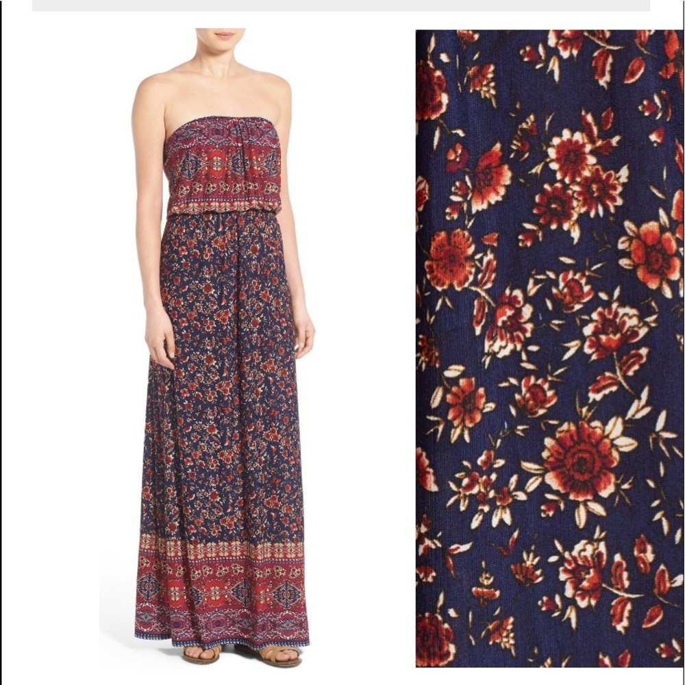 Trixxi Strapless Maxi: Nordstrom